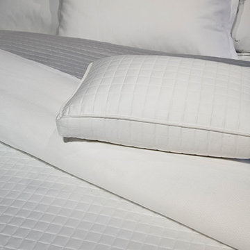 Savoy Box Quilt Italian Cotton Satin Bedding
