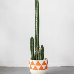 Orange Aztec Pot | Pop & Scott - Indoor Pots And Planters