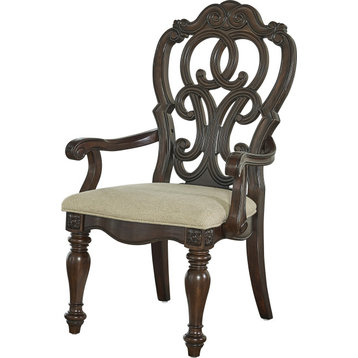 Royale Arm Chair (Set of 2) - Warm Pecan