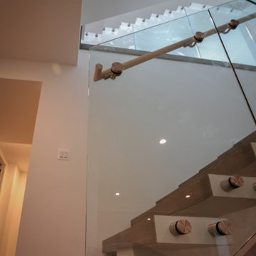 Project #80 | Mono-Beam Staircase with Glass Panels