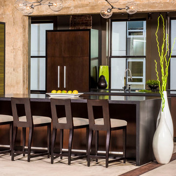 Chapel Hill, North Carolina Contemporary Loft Kitchen