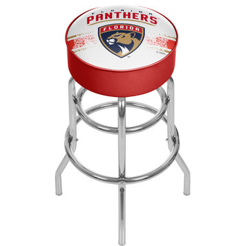 NHL Chrome Barstool With Swivel, Florida Panthers