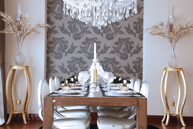 Example of a trendy dining room design in Other