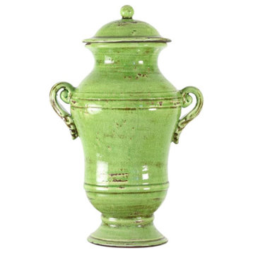Vase Green Pottery Ceramic