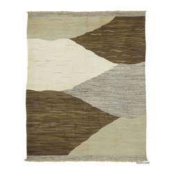 Old Yarn Kilim Rug - Area Rugs