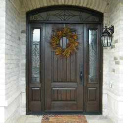 Stained Fiberglass Doors - Front Doors