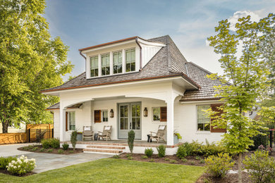 Farmhouse exterior home idea in Charlotte