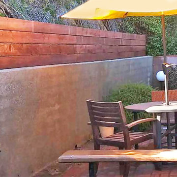 Support Fence--Redwood