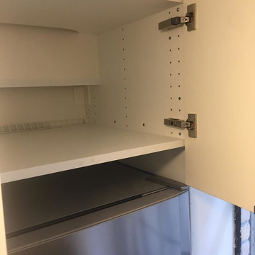 Cabinet customized for beam