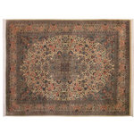 Bareens Designer Rugs - Basarabian Pak Persian Pricilla Ivory/Pink Wool Rug - 9'0'' x 12'5'' - Designed with mesmerizing intricacy and gorgeous color palette, this hand-knotted masterpiece demonstrates the beauty and electrifying thrill of Pak Persian art. These meticulously hand-knotted Pak-Persian rug is made with pure wool and features breathtaking traditional, transitional, and tribal designs in bold luxurious color pallets. Known for their intricate designs these rugs are a reproduction of Persian rugs, made in Pakistan with unique Mughal designs. Made by master weavers using the same Persian texture, design and dying technique, we wanted to produce the most significant manifestation of Persian art, life, and culture. This rug is most famous for its exceptional quality, incredible designs, patterns, and vibrant rich color. Pak-Persian rugs made with Persian weave with high knot counts, which enables the high intricacy and detail found in the patterns are also referred to as "State of art", each color adds a rich beautiful detail in the artwork of this rug. The design, color, and beautiful chromatic composition with a vibrant sheen with intricate designs, exude beauty, elegance, and quality make this rug a masterpiece of its own.
