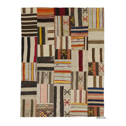 Turkish Kilim Patchwork Rug - Area Rugs