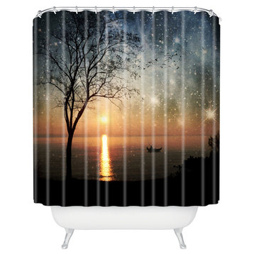 Belle13 The Old Man And The Sea Shower Curtain
