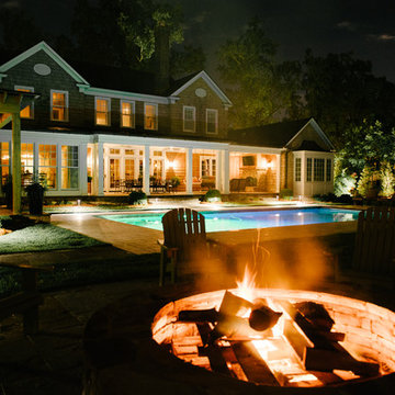 Fire Pit and Pool Lighting in Richmond Area