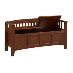 Storage Bench Short Split Seat Storage - Accent And Storage Benches