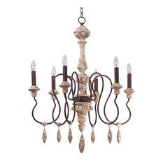 Old World Chandeliers Houzz Maxim Lighting International Olde World 6 Light Chandelier In Senora Wood Chandeliers