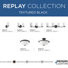 Replay Collection 2-Light Bath and Vanity, Black