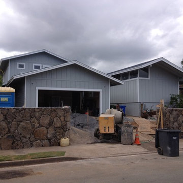 Custom Coastal Style Exterior Home Remodel in Honolulu