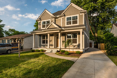 Arts and crafts exterior home photo in Detroit