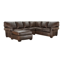 Brentwood 3 Piece Leather Sectional - Sectional Sofas
