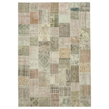 Rug N Carpet - Handmade Oriental 7' 11" x 11' 6" Vintage Patchwork Area Rug