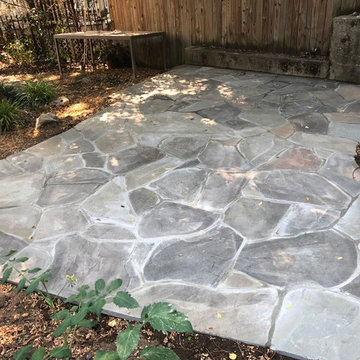 Irregular Flagstone Walkway and Steps on Reservoir Rd, Washington, DC