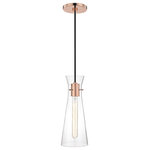 Mitzi by Hudson Valley Lighting - Anya Pendant, Clear Glass, Finish: Polished Copper - We get it. Everyone deserves to enjoy the benefits of good design in their home - and now everyone can. Meet Mitzi. Inspired by the founder of Hudson Valley Lighting's grandmother, a painter and master antique-finder, Mitzi mixes classic with contemporary, sacrificing no quality along the way. Designed with thoughtful simplicity, each fixture embodies form and function in perfect harmony. Less clutter and more creativity, Mitzi is attainable high design.