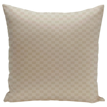 Geometric Decorative Pillow, Oatmeal, 18"x18"