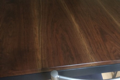 Black Walnut Floating Top Kitchen Table