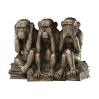 Hear-No, See-No, Speak-No Evil Monkeys Statue