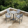 Outdoor Bar Table in Gray