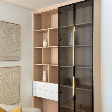 Custom Built-In Display Cabinet with LED Lighting | Modern Storage Design