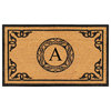 A1HC Hand-Crafted by Artisans Geneva Monogrammed Entry Doormat, 30"x48", A