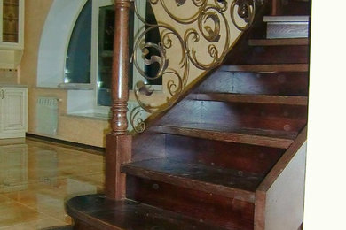 This is an example of a traditional staircase in Moscow.