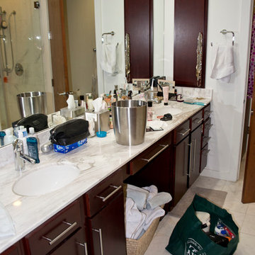 Full Bathroom Before Cabinet Redo - Whole Loft
