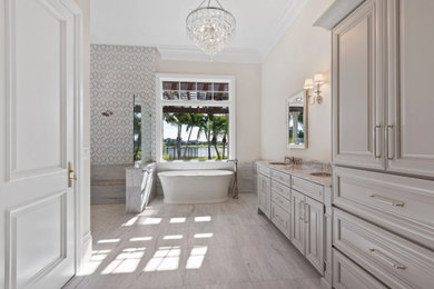 Example of a classic bathroom design in Other