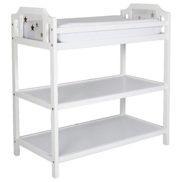 Suite Bebe Celeste Modern Wood Changing Table in White Finish