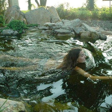 Deck and Patio Natural Swimming Pond Deep Enough to Snorkel (Long Island/NY):