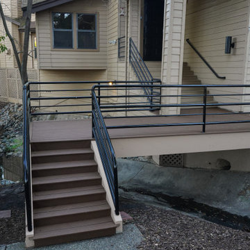 Burned Deck Rebuild with Trex Decking – Carmichael, CA