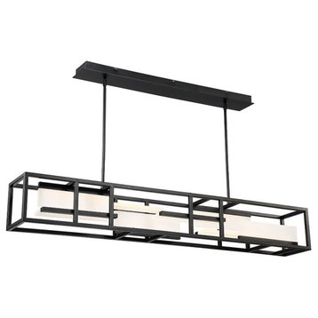 Modern Forms PD-56856 Memory 8 Light 56"W Integrated LED Linear - Black