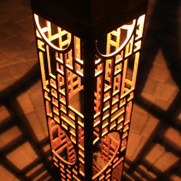 FLW Circles (6x6 Bollard) Deluxe Design