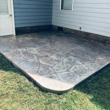 Stamped Flagstone Concrete Patio - Photos & Ideas | Houzz