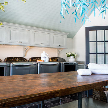 Laundry Room Renovation Reclaimed Wood Table St. Louis, MO