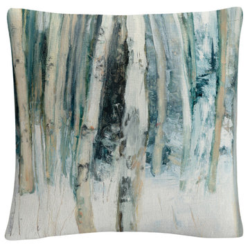 Julia Purinton 'Winter Woods III' Decorative Throw Pillow