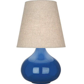 June Accent Lamp, Buff, Marine Blue