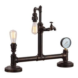 Vintage Plumbing Metered 2 Light Table Lamp - Products