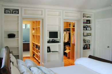 Elegant bedroom photo in Boston