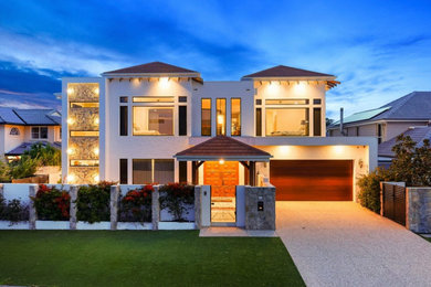 This is an example of a mediterranean exterior in Brisbane.