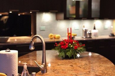 Example of a trendy kitchen design in Seattle