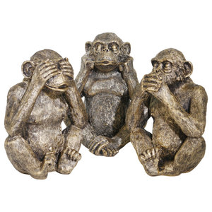 Details about   Solid  Bronze Speak No Evil  Seated Monkey Figure Statue 