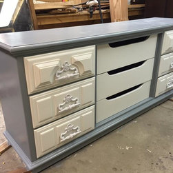 SOLD - Gray & White Dresser - Dressers